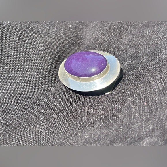 Vintage native American Sterling, silver Bolo tie Clip - Picture 5 of 14